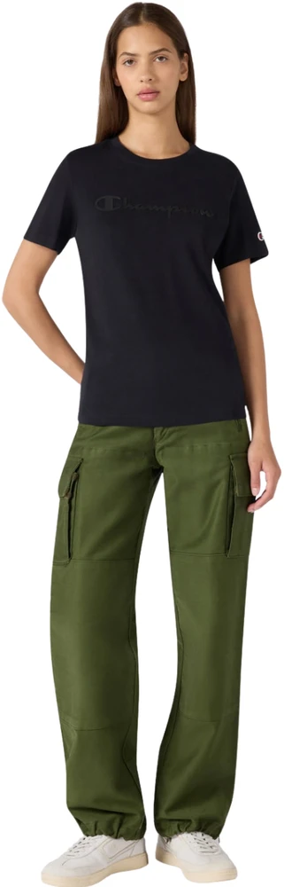 Moteriški marškinėliai Champion Short Sleeve juoda 119125 KK001 (L)