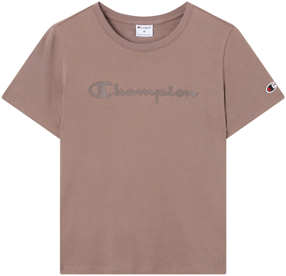 Moteriški marškinėliai Champion Short Sleeve ciemny beż 119125 MS513 (S)