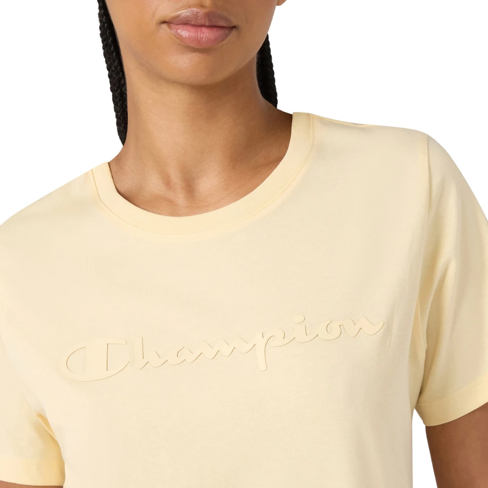 Moteriški marškinėliai Champion Short Sleeve geltona 119125 YS175 (XS)