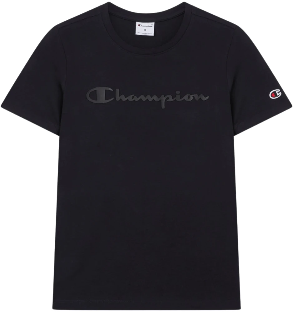 Moteriški marškinėliai Champion Short Sleeve juoda 119125 KK001 (L)