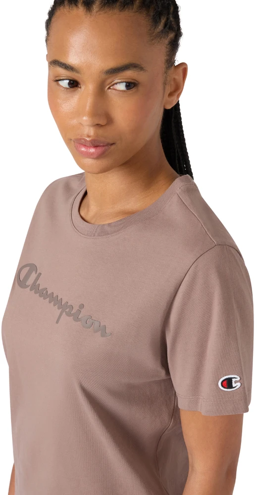 Moteriški marškinėliai Champion Short Sleeve ciemny beż 119125 MS513 (S)