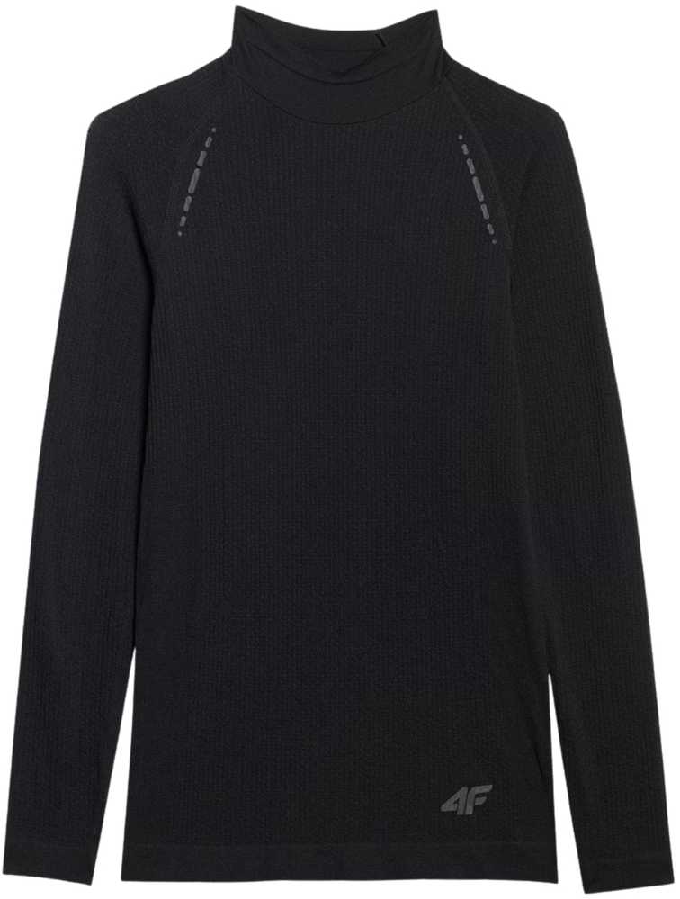 Moteriški marškinėliai longsleeve 4F F419 tamsiai juoda 4FWAW25TFLOF419 20S (XS/S)