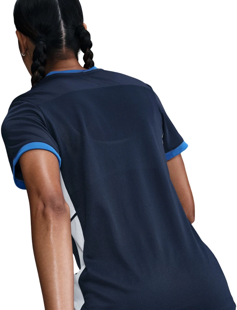 Moteriški marškinėliai Nike Dri-Fit Academy 25 SS tamsiai mėlyna FZ9756 410 (L)
