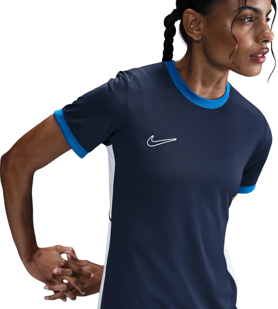 Moteriški marškinėliai Nike Dri-Fit Academy 25 SS tamsiai mėlyna FZ9756 410 (L)