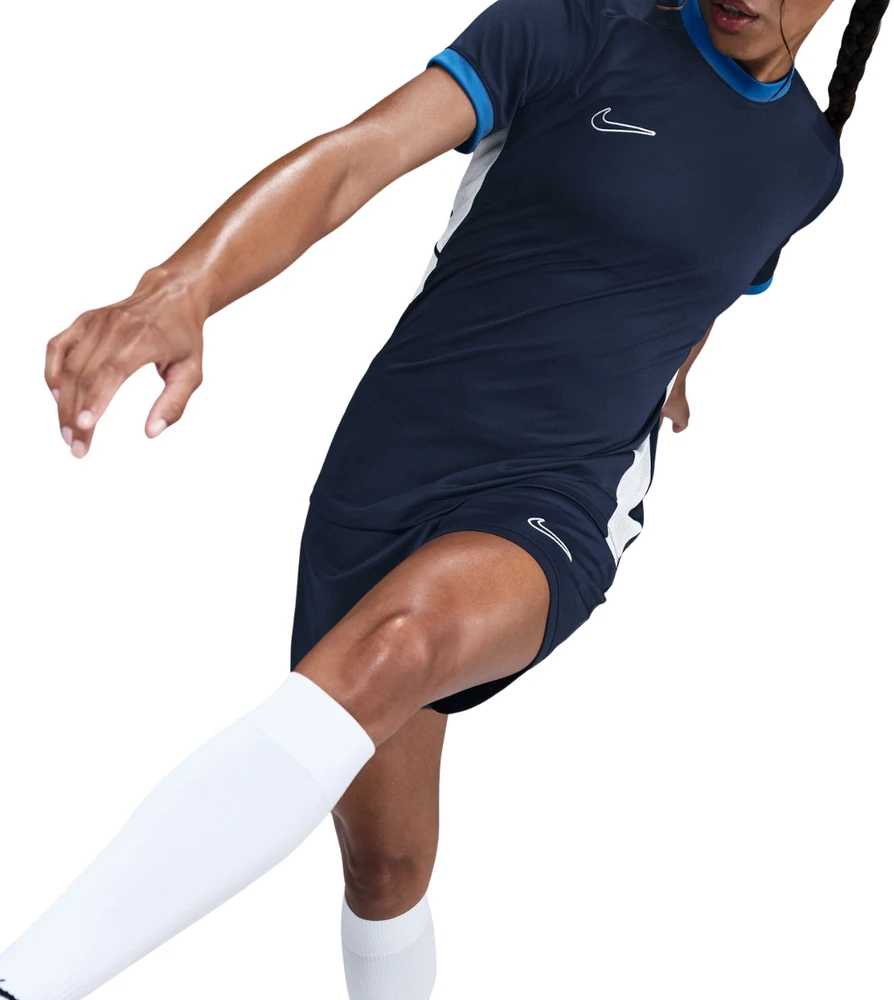 Moteriški marškinėliai Nike Dri-Fit Academy 25 SS tamsiai mėlyna FZ9756 410 (L)