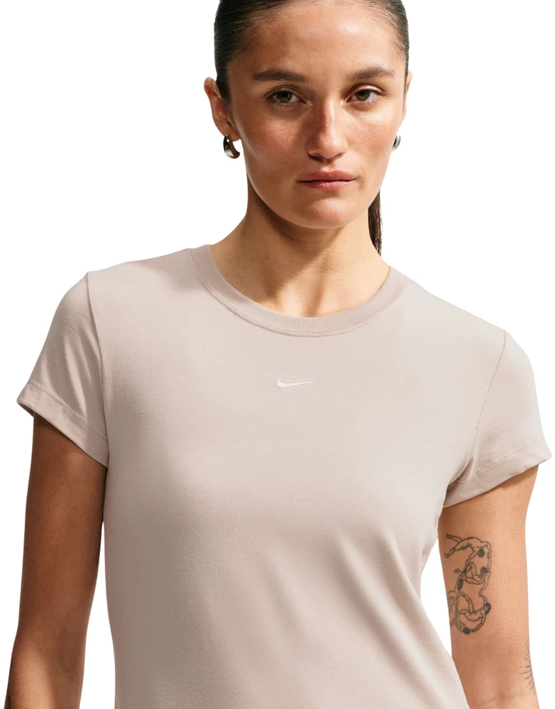 Moteriški marškinėliai Nike Sportswear Chill Knit kreminė FV5508 236 (S)