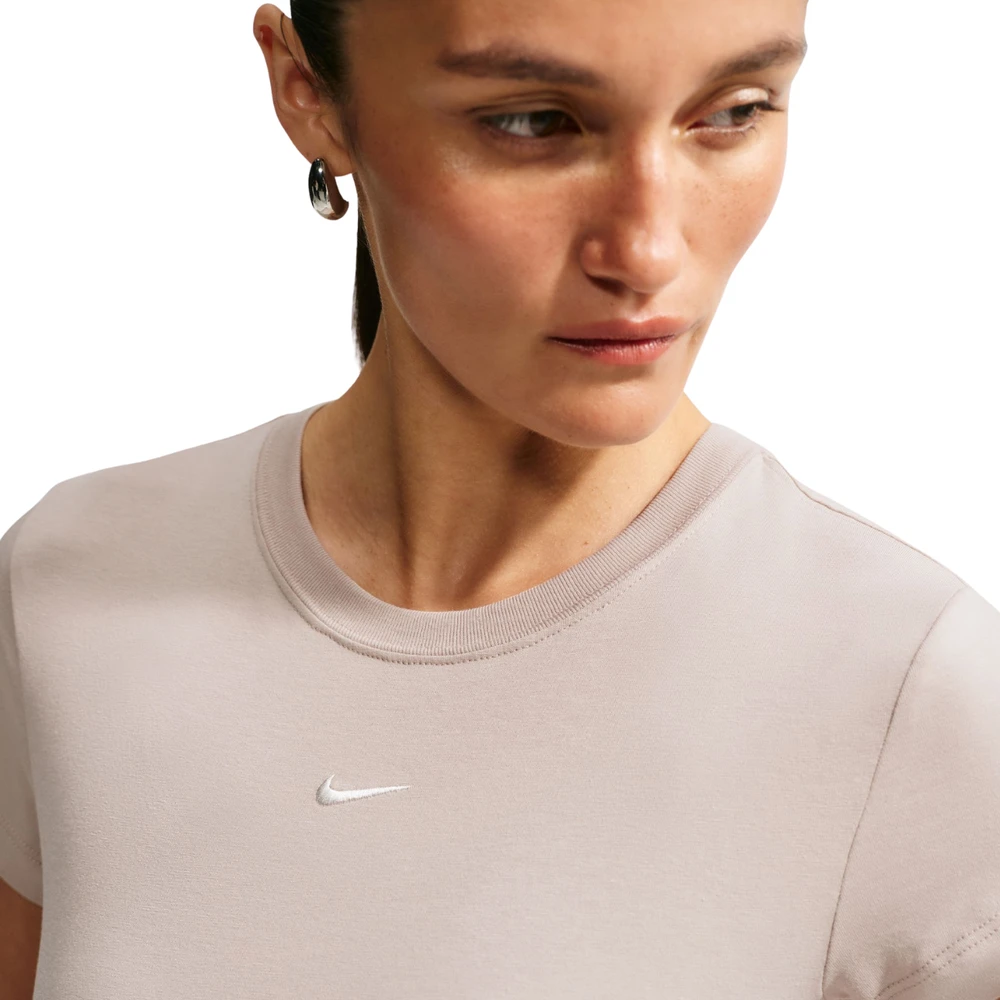 Moteriški marškinėliai Nike Sportswear Chill Knit kreminė FV5508 236 (S)