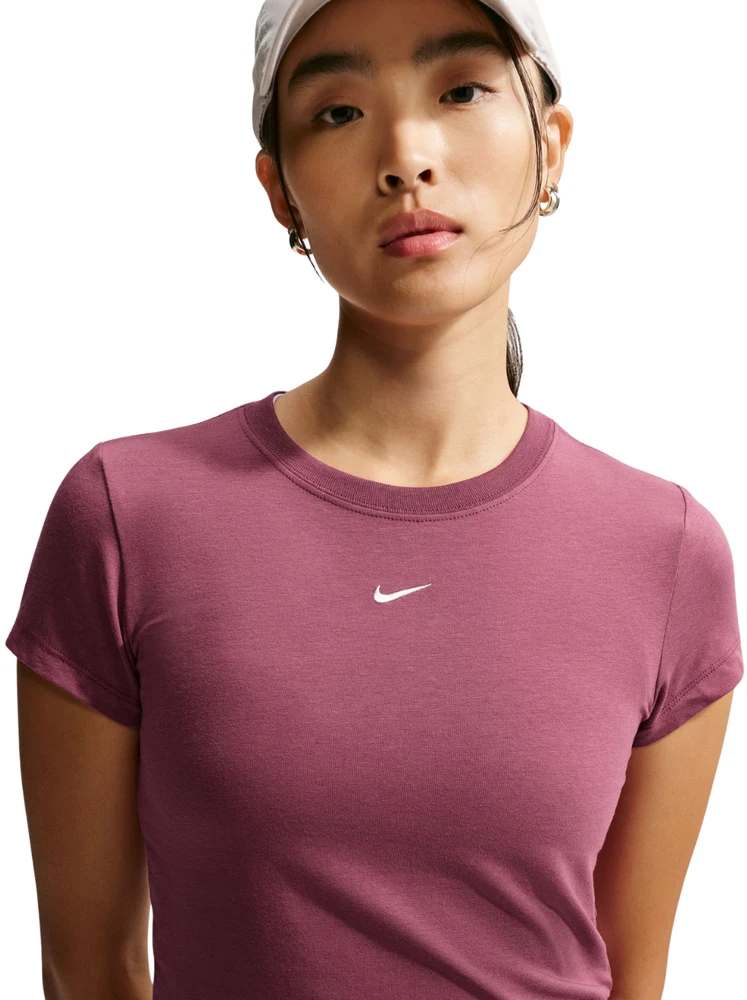 Moteriški marškinėliai Nike Sportswear Chill Knit rožinė FV5508 654 (L)
