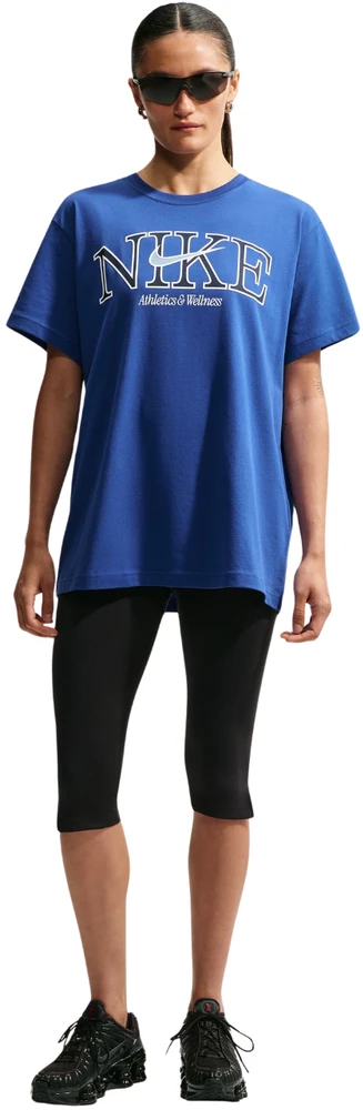 Moteriški marškinėliai Nike Sportswear Classic mėlyna IM6396 417 (L)
