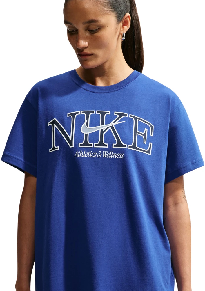 Moteriški marškinėliai Nike Sportswear Classic mėlyna IM6396 417 (L)