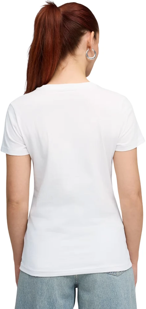 Moteriški marškinėliai Puma Ess Centered Cat Logo Tee balta 692916 02 (L)
