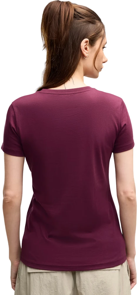 Moteriški marškinėliai Puma Ess Centered Cat Logo Tee bordo spalvos 692916 24 (2XL)