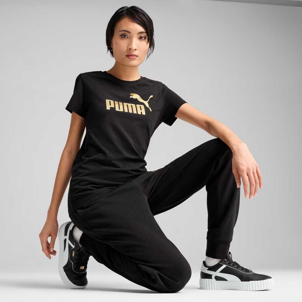 Puma Ess Metallic No. 1 Logo marškinėliai moterims 631536 51