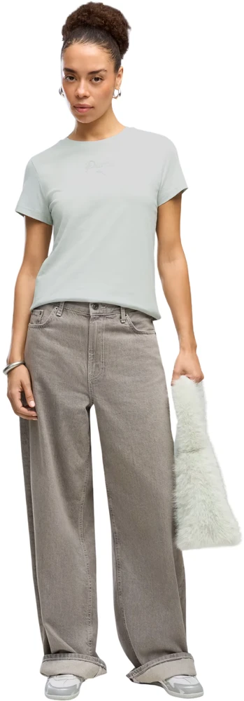 Moteriški marškinėliai Puma ESS Script Tee miętowa 691760 29 (M)