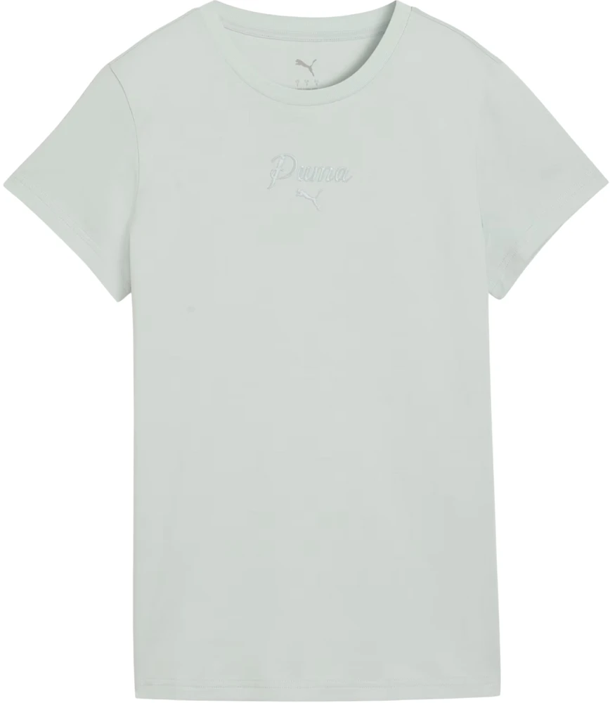 Moteriški marškinėliai Puma ESS Script Tee miętowa 691760 29 (M)