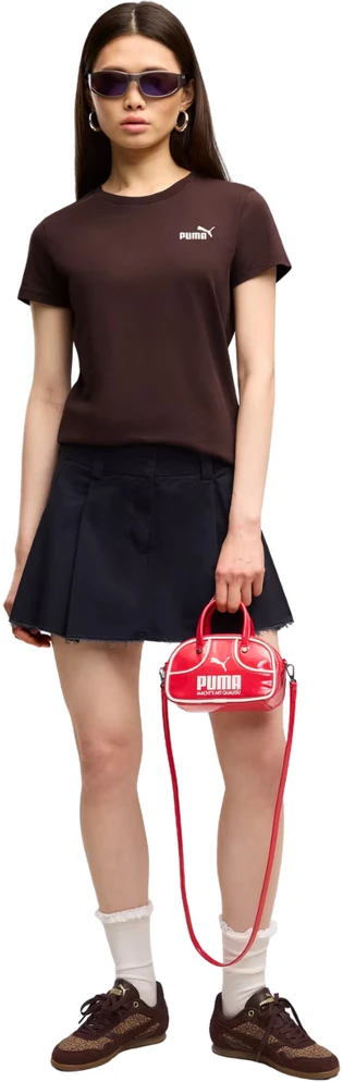 Moteriški marškinėliai Puma ESS Small No.1 Logo Tee(s) ciemnobrązowa 682373 33 (L)