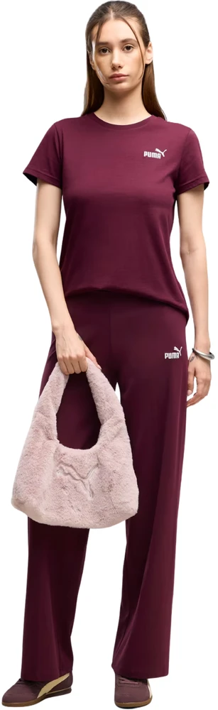 Moteriški marškinėliai Puma ESS Small No.1 Logo Tee(s) bordo spalvos 682373 24 (XL)