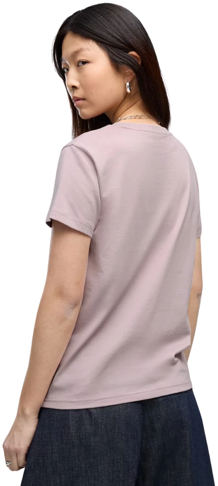 Moteriški marškinėliai Puma Ess Standard Small Logo Tee brudny róż 695752 49 (XL)
