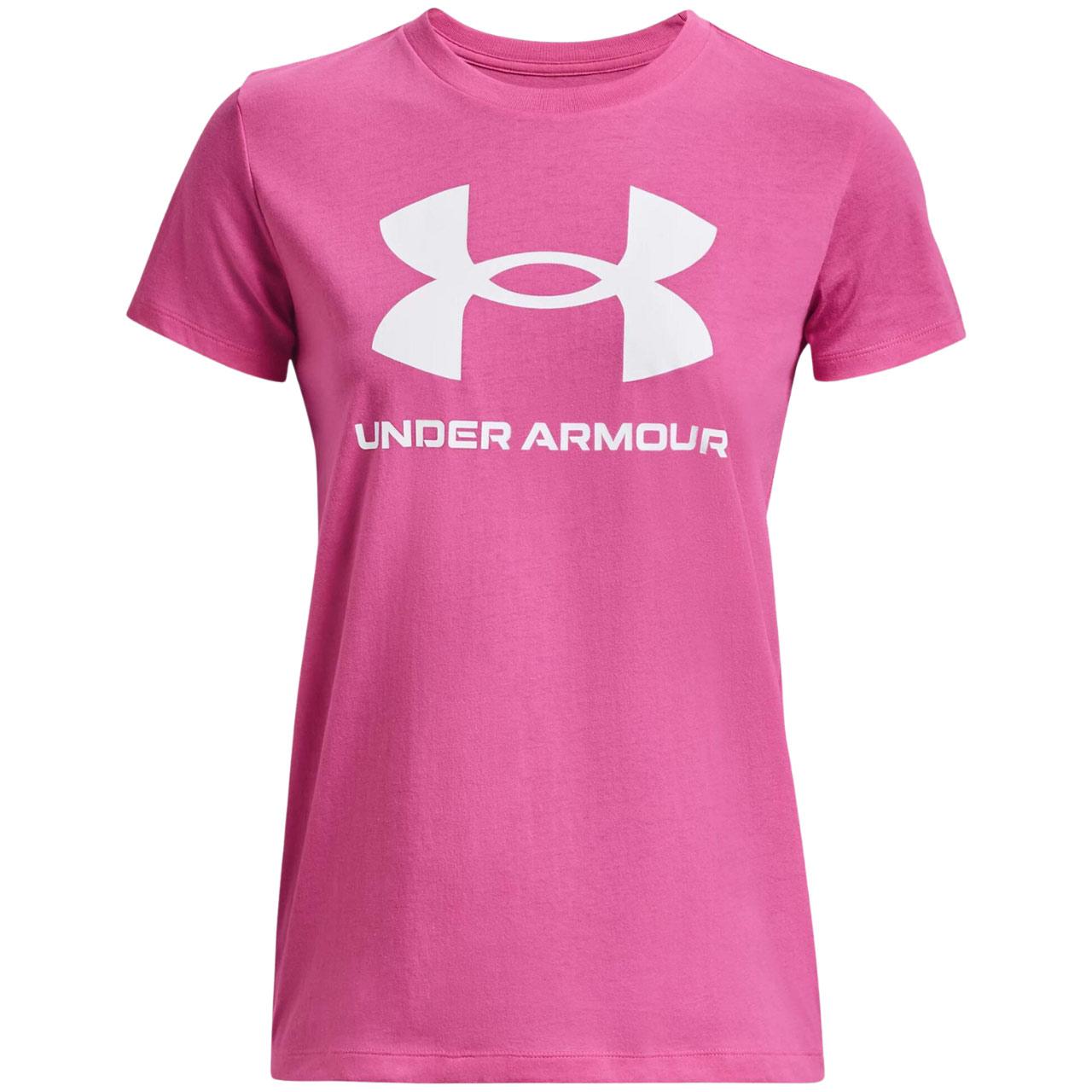 Moteriški marškinėliai Under Armour Live Sportstyle Graphic SSC rožinė 1356305 659 (S)
