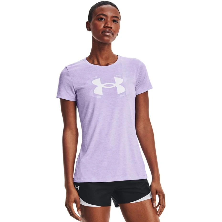 Under Armour Marškinėliai moterims Under Armor Tech Twist Graphic SSC W 1366 125 532, violetiniai