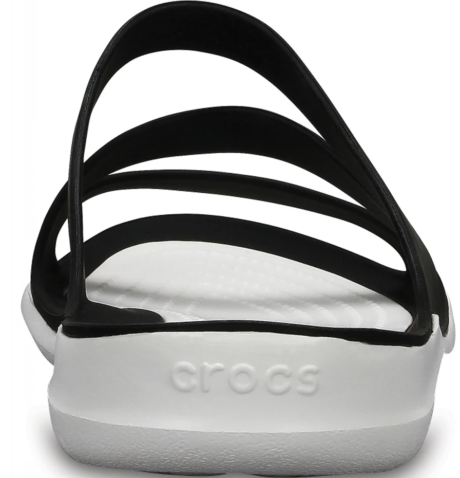 Moteriškos šlepetės Crocs Swiftwater Sandal W juodos ir baltos spalvos 203998 066 (36-37)