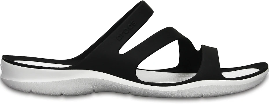 Moteriškos šlepetės Crocs Swiftwater Sandal W juodos ir baltos spalvos 203998 066 (36-37)