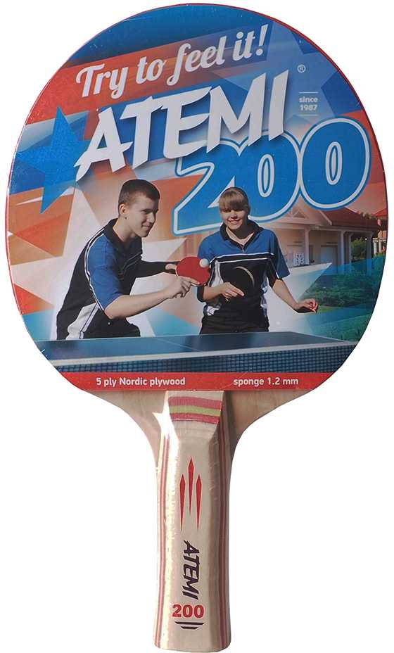 Nauja Atemi 200 anatominė stalo teniso raketė