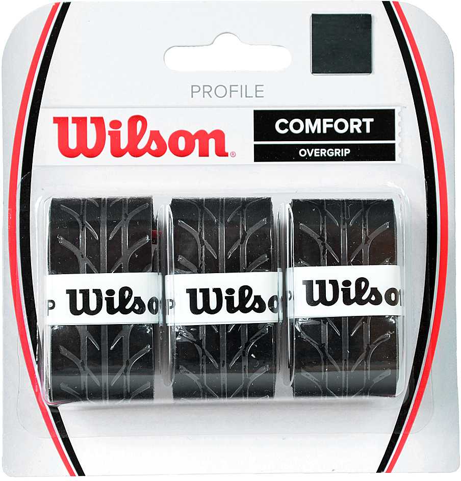 Teniso Raketės Apvijos Wilson Profile Comfort Overgrip 3vnt Juoda