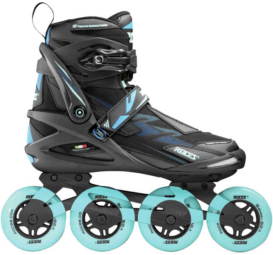 Riedučiai Roces Inline Helium II W Tif, juodi, mėlyni