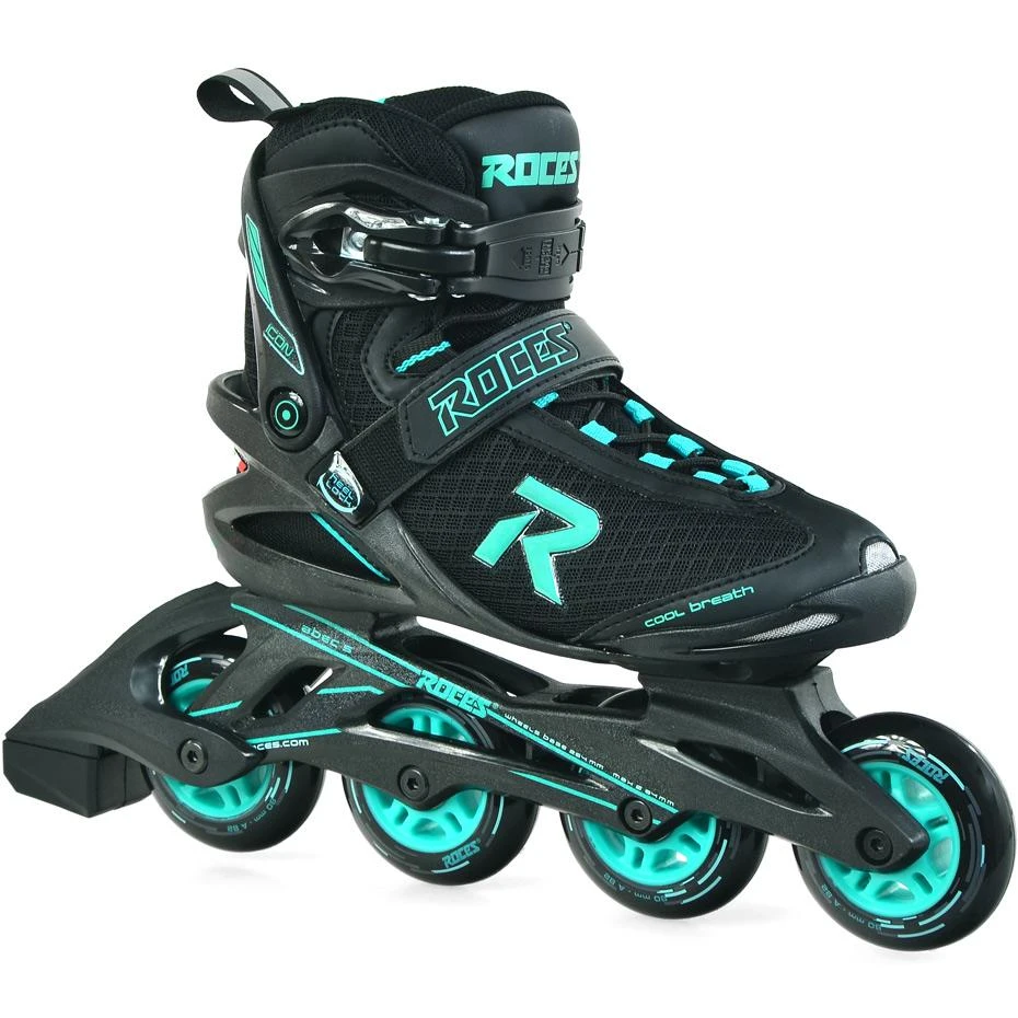 Inline Riedučiai Roces Icon juodi-mėlyni, dydis 40 - 38
