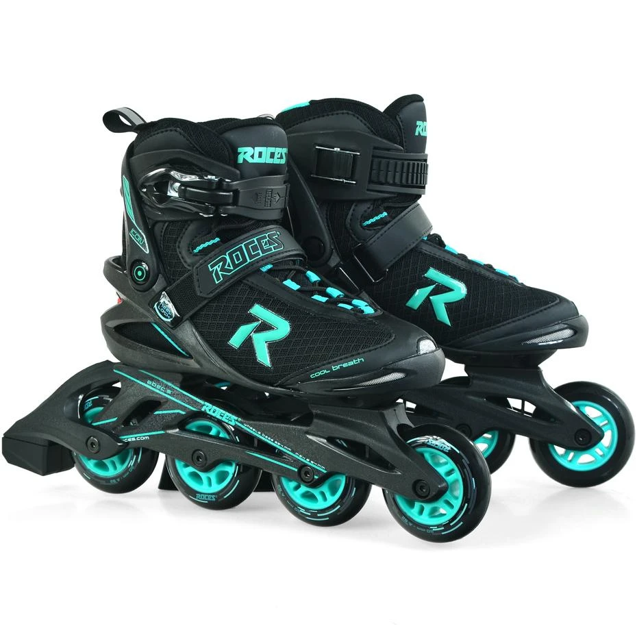 Inline Riedučiai Roces Icon juodi-mėlyni, dydis 40 - 38