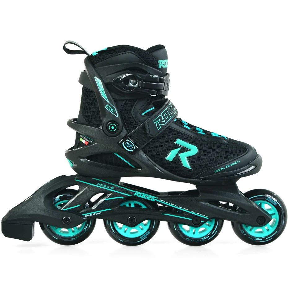 Inline Riedučiai Roces Icon juodi-mėlyni, dydis 40 - 38