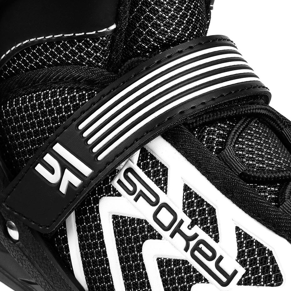 Inline Riedučiai Spokey Khan Bk / Wh Jr 927032-927033
