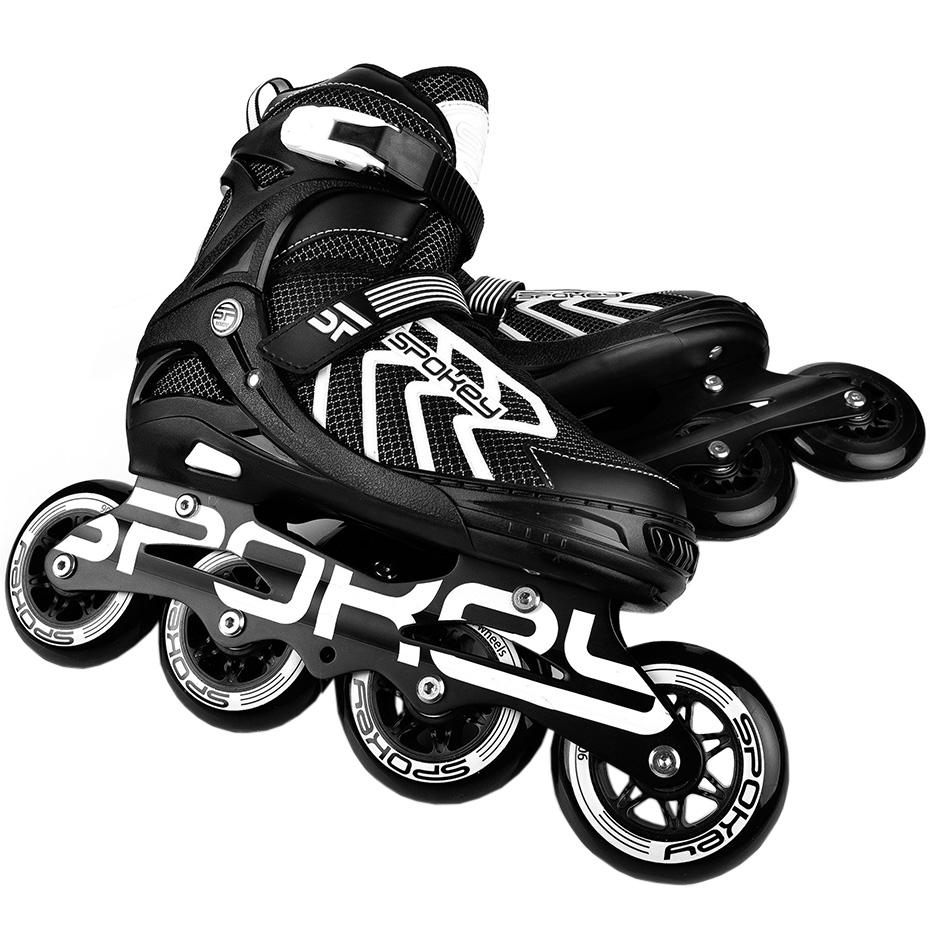 Inline Riedučiai Spokey Khan Bk / Wh Jr 927032-927033