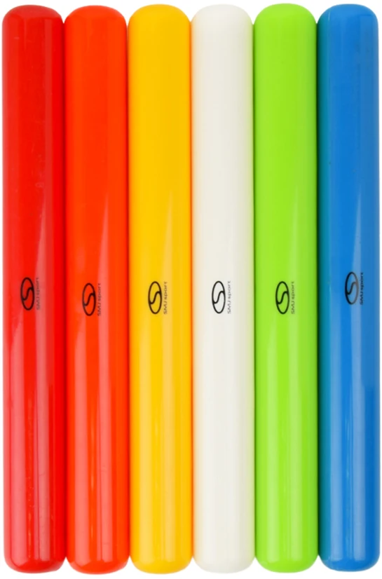 SMJ sport estafetės lazdelė PSZ6-30MULTI – 6 vnt. 30 cm