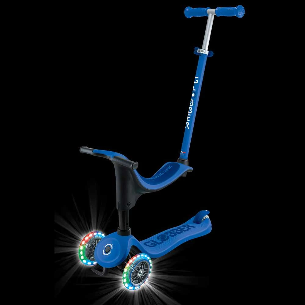 GLOBBER paspirtukas Go Up Sporty Lights, tamsiai mėlynas, 452-600-4 S