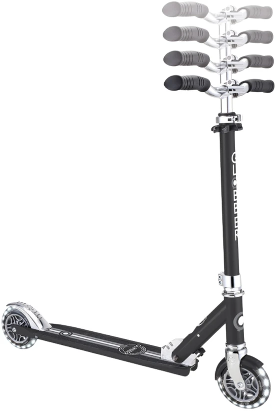 GLOBBER paspirtukas Flow Element Lights, juodas, 721-120