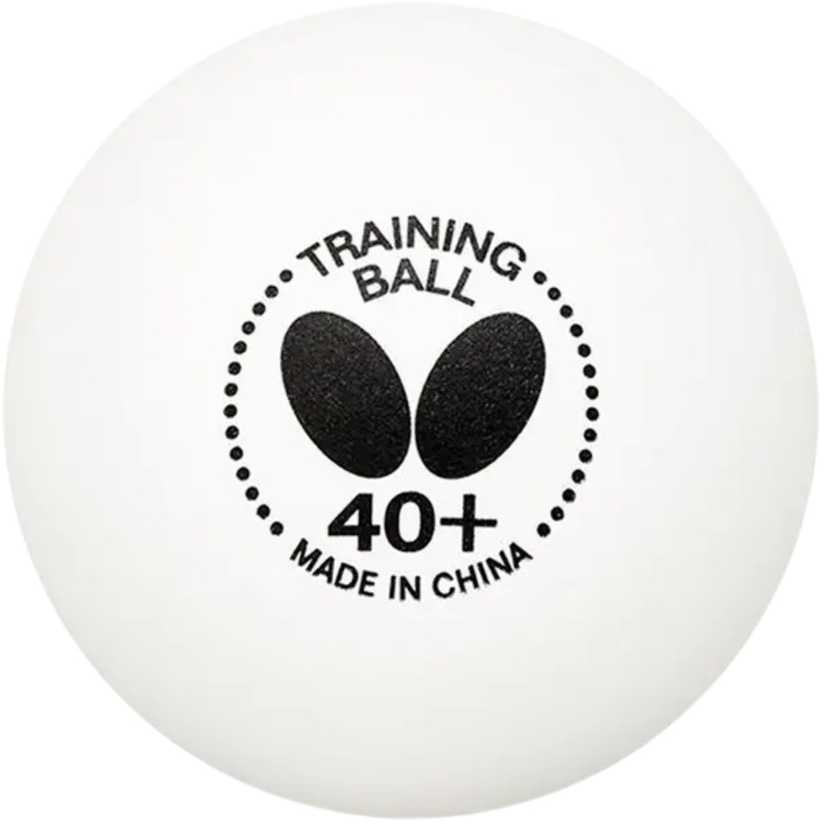 Stalo teniso kamuoliukai drugelis BUTTERFLY TRAINING Baltas - 6 vnt.