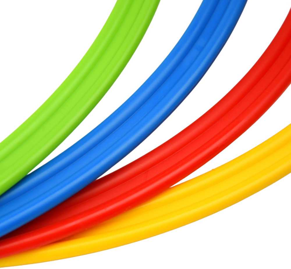 Smj Treniruočių žiedai 45cm 12 vnt. / KT12-45RGBY