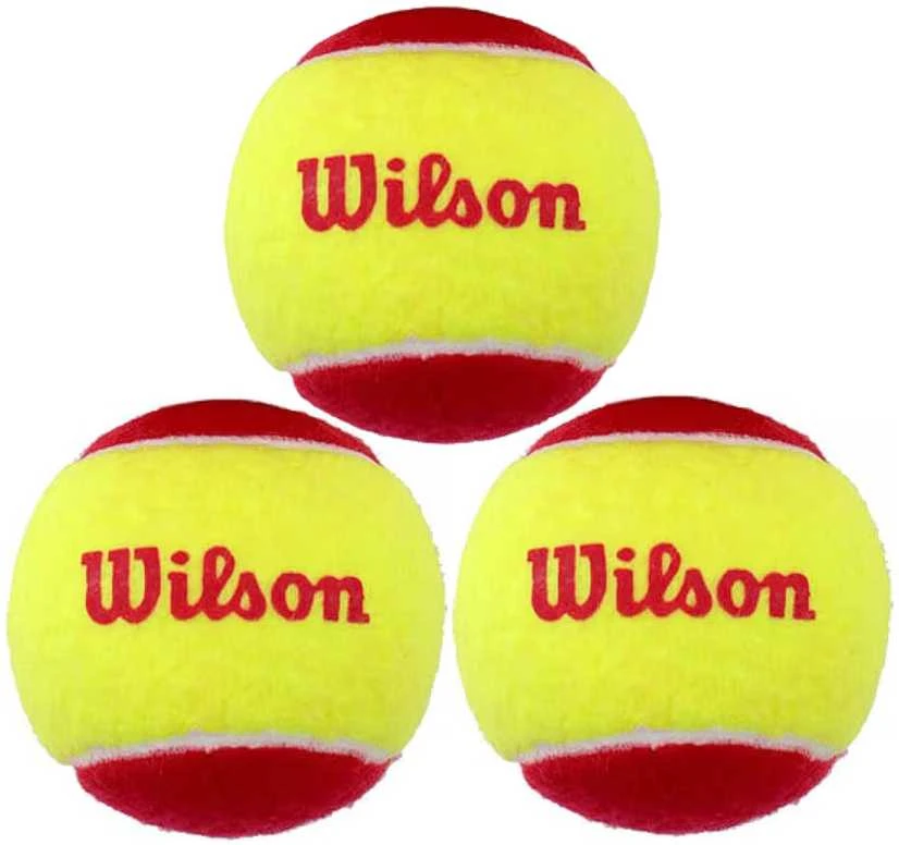 WILSON STARTER Raudonas teniso kamuoliukai (3 kam.)