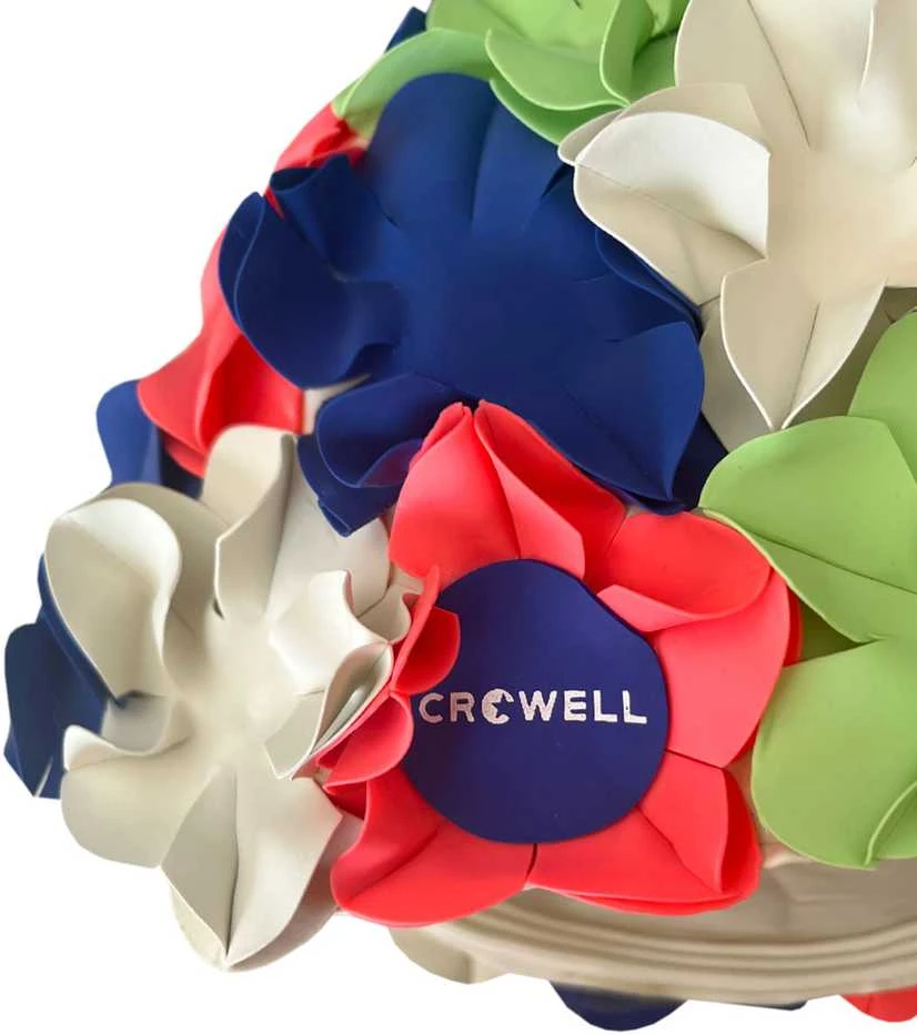 Plaukimo kepuraitė Crowell Flowers Gėlių spalva sl.5