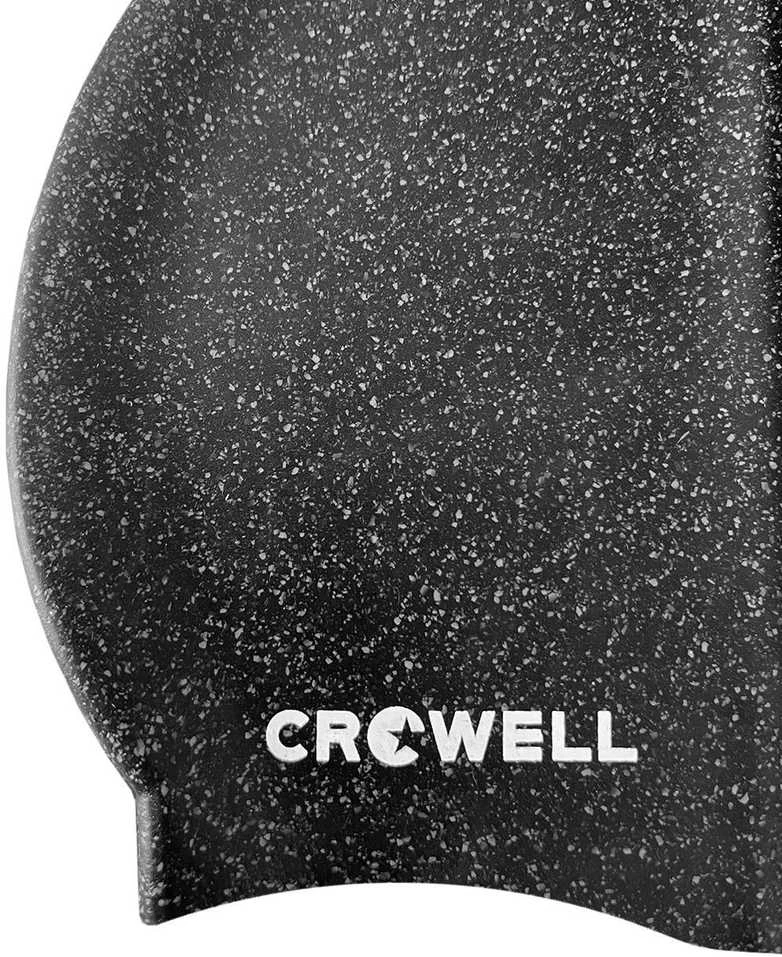 Silikoninė plaukimo kepuraitė Crowell Recycling Pearl juoda col.1