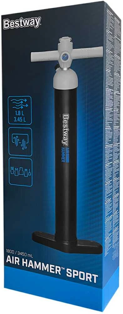 Bestway aukšto slėgio rankinis siurblys, dviejų krypčių manometras 62227