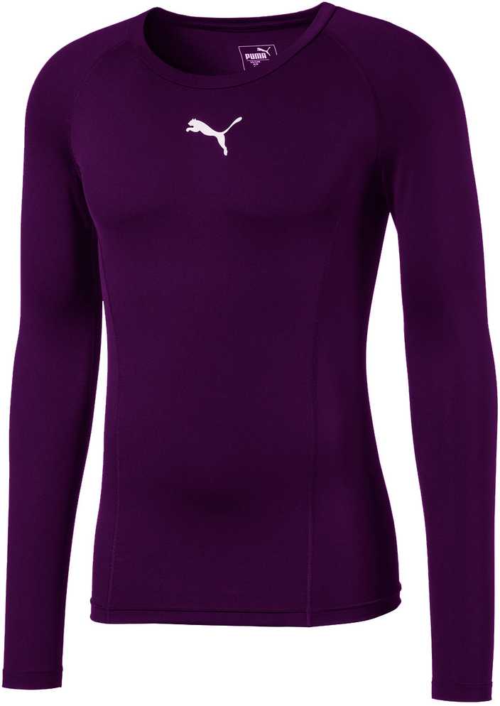 Puma LIGA Baselayer LS vyriški marškinėliai violetiniai 655920 10 (M)