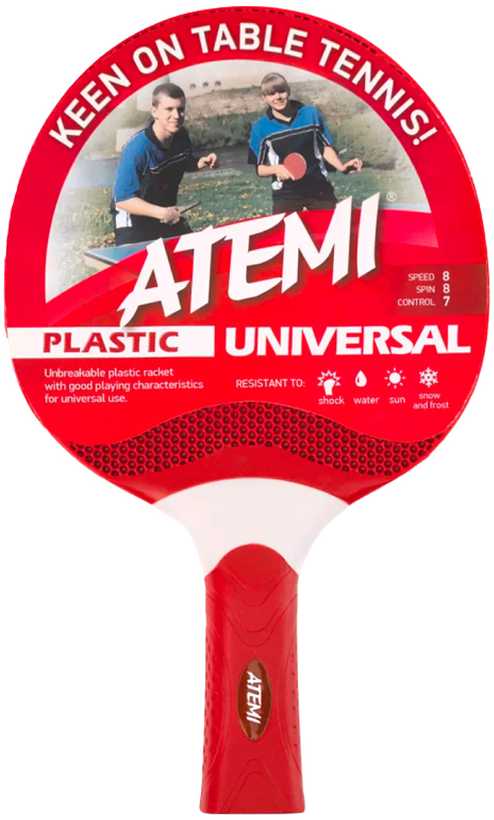 raketė stalo teniso Atemi Universal raudona
