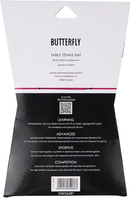 raketė stalo teniso Butterfly Dang Qiu DQX3