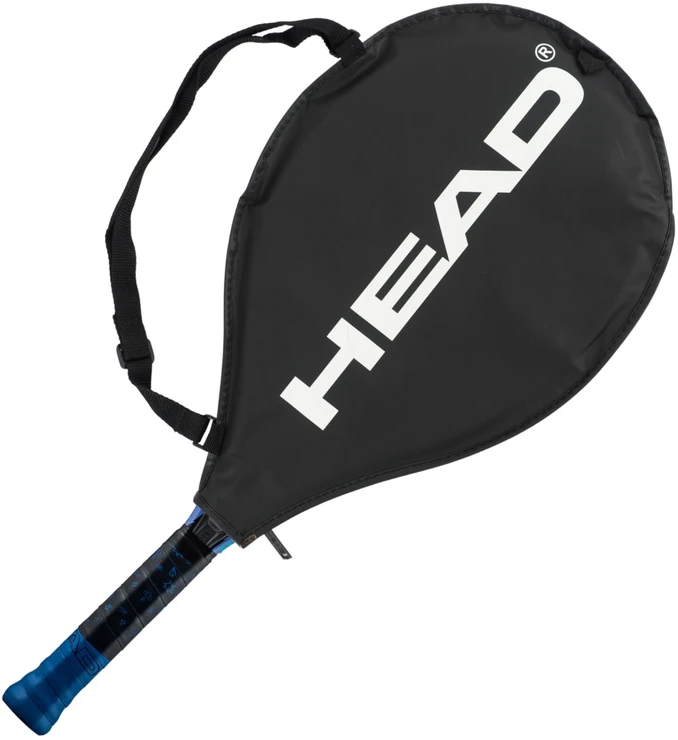„Head Novak 23 cv3 3/4“ teniso raketė su dangteliu, juoda ir mėlyna, 235014 SC06