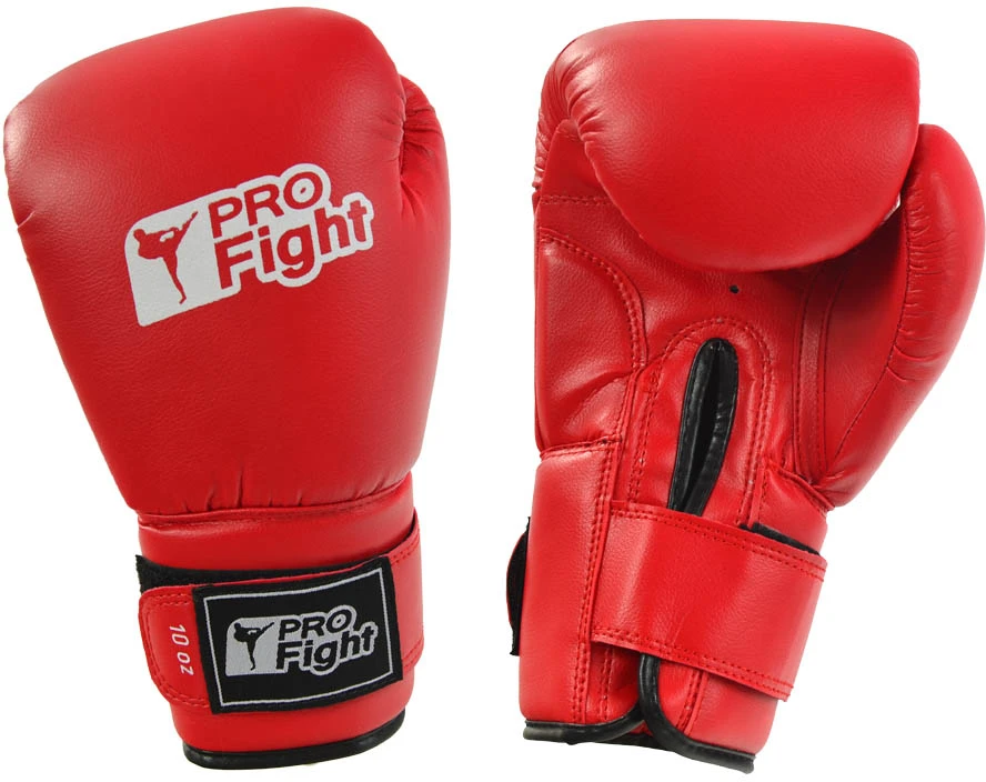 Bokso pirštinės Profight PVC raudon (14)