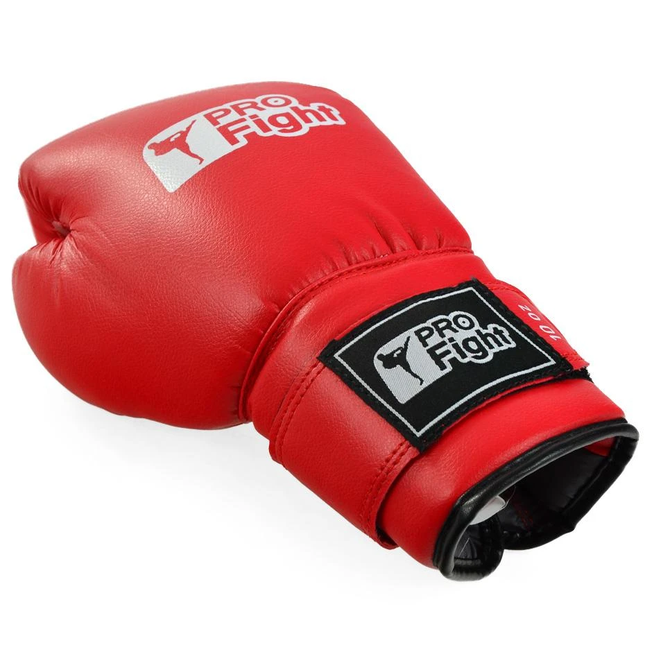 Bokso pirštinės Profight PVC raudon (12)