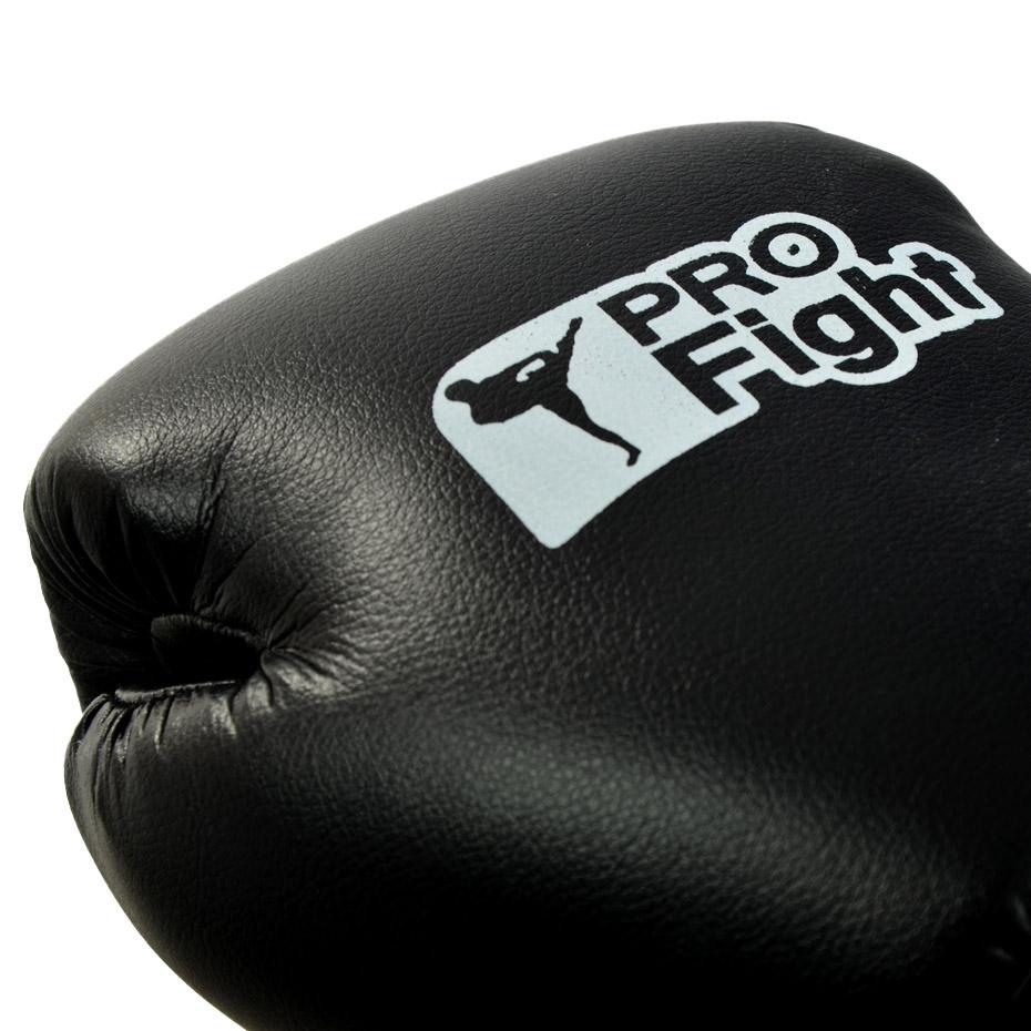 Profight bokso pirštinės Dragon odos juodos